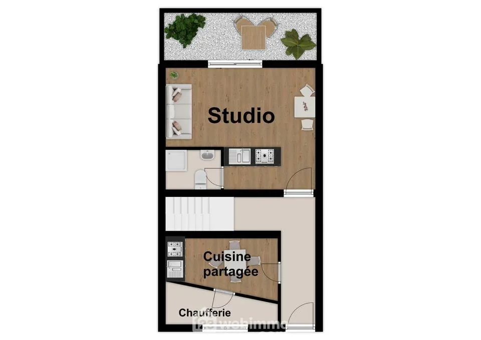Immeuble de rapport à Poitiers avec 6 logements meublés – Centre-ville 