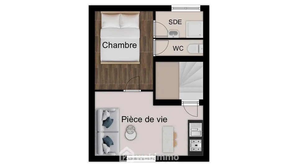 Immeuble de rapport à Poitiers avec 6 logements meublés – Centre-ville 