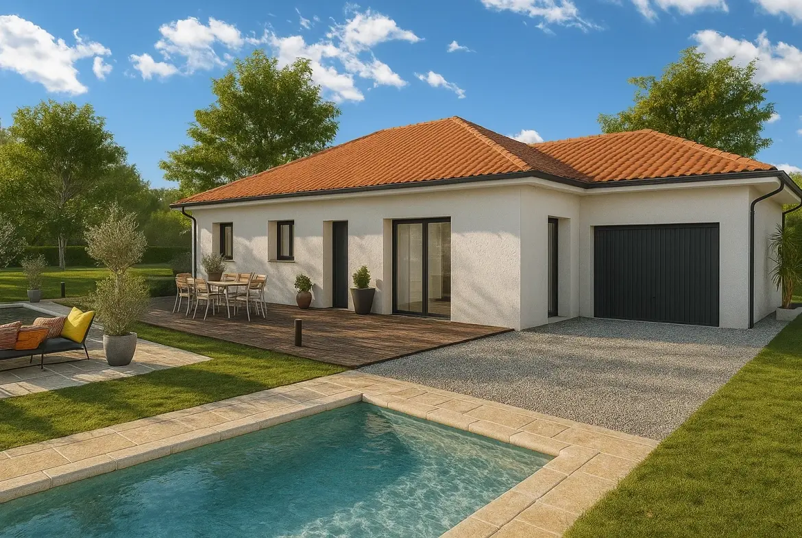 Construction maison neuve à La Frette - 90 m², terrain plat, personnalisable 