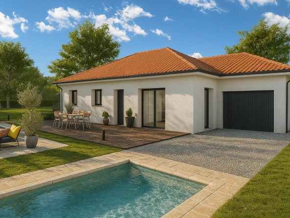 Construction maison neuve à La Frette - 90 m², terrain plat, personnalisable