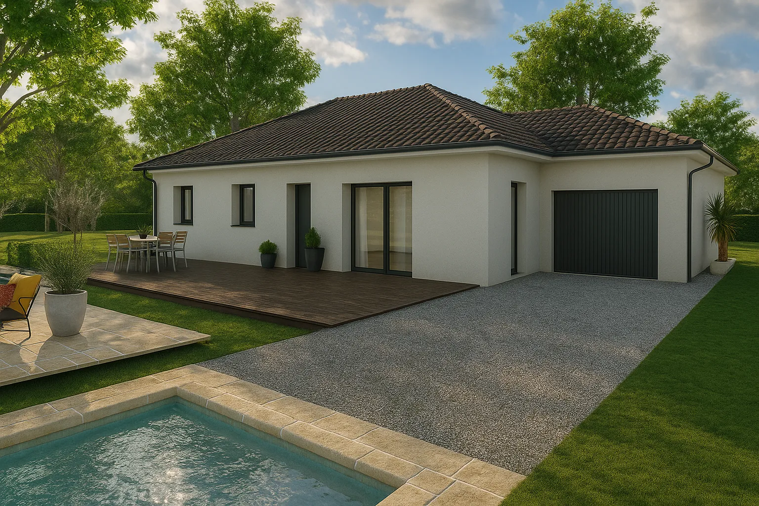 Construction maison neuve à La Frette - 90 m², terrain plat, personnalisable 