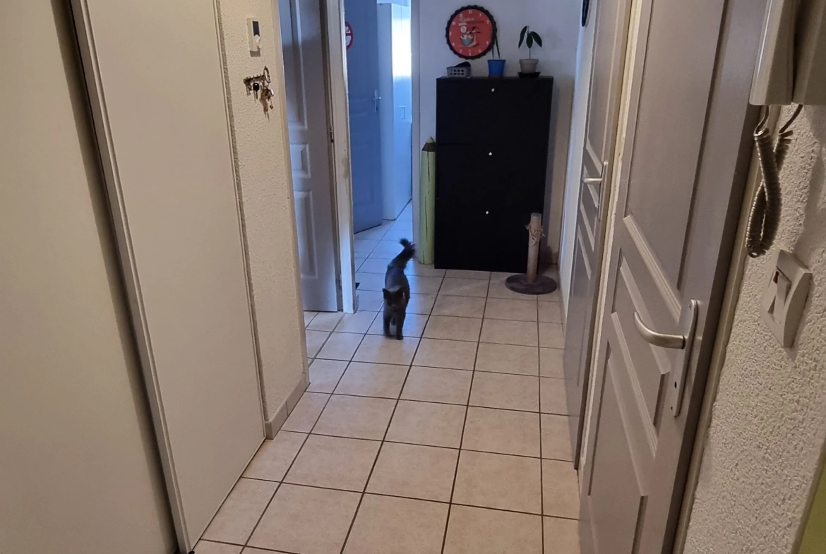 Vente d'un appartement T3 loué à Villerest avec parking et balcon 