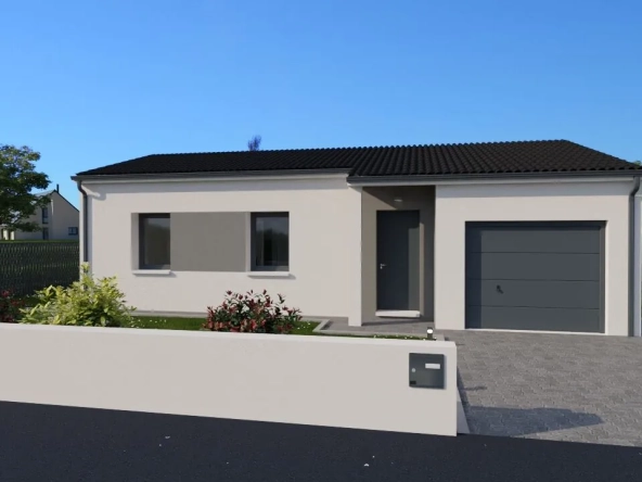 Maison de 62 m² avec 2 chambres, garage et luminosité optimale à Scorbe-Clairvaux