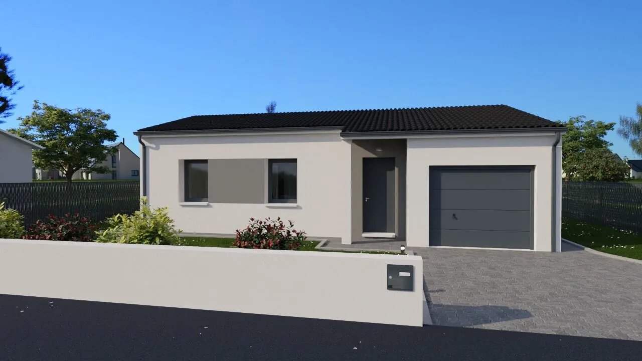 Maison de 62 m² avec 2 chambres, garage et luminosité optimale à Scorbe-Clairvaux 