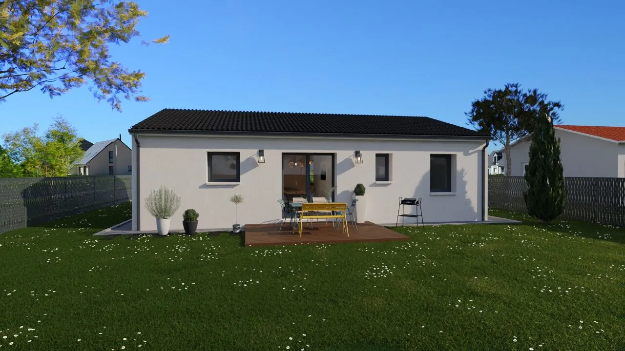Maison de 62 m² avec 2 chambres, garage et luminosité optimale à Scorbe-Clairvaux 