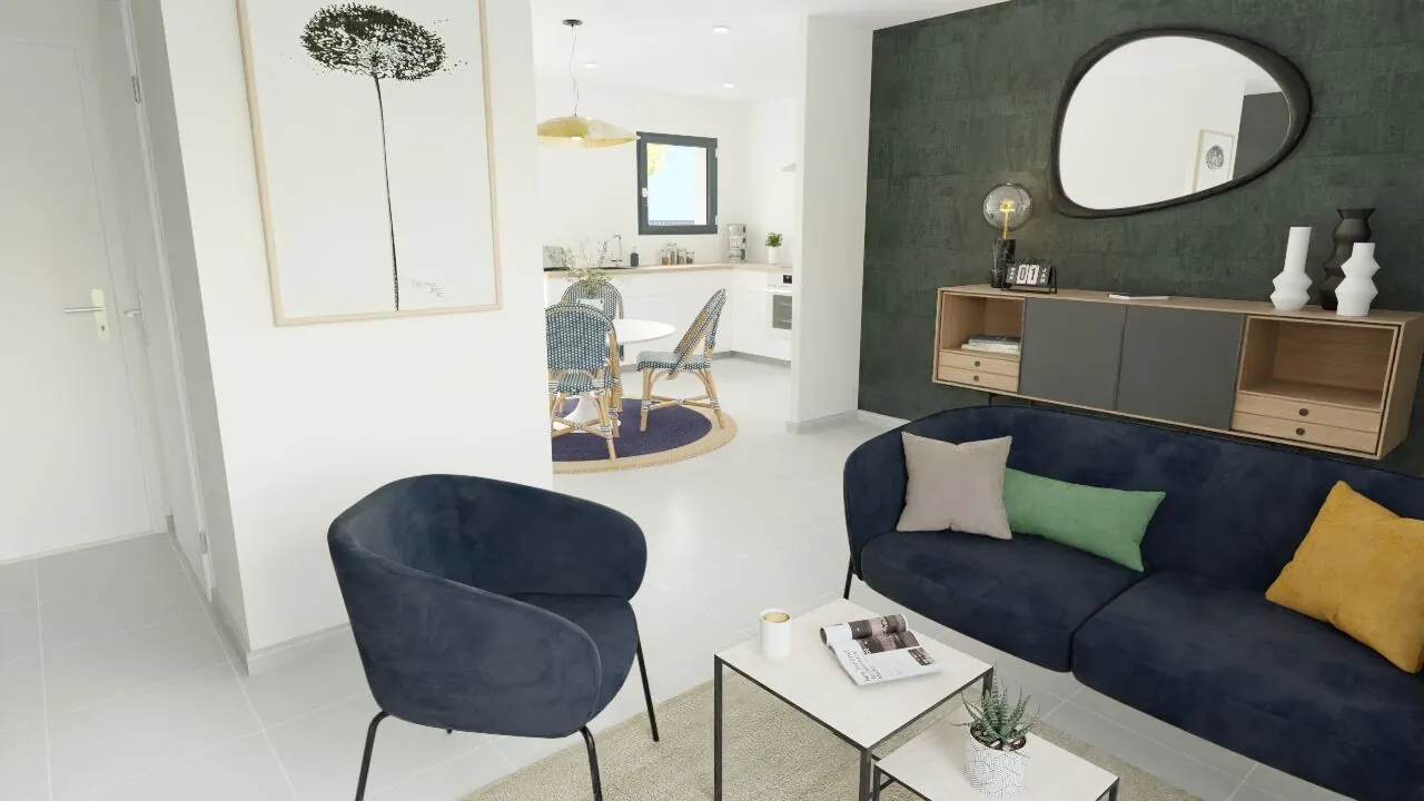 Maison de 62 m² avec 2 chambres, garage et luminosité optimale à Scorbe-Clairvaux 