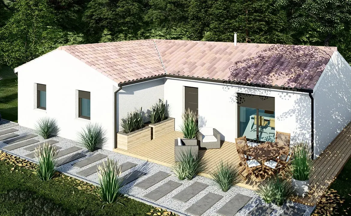 Maison neuve 4 chambres en L à Isle - Projet clé en main 