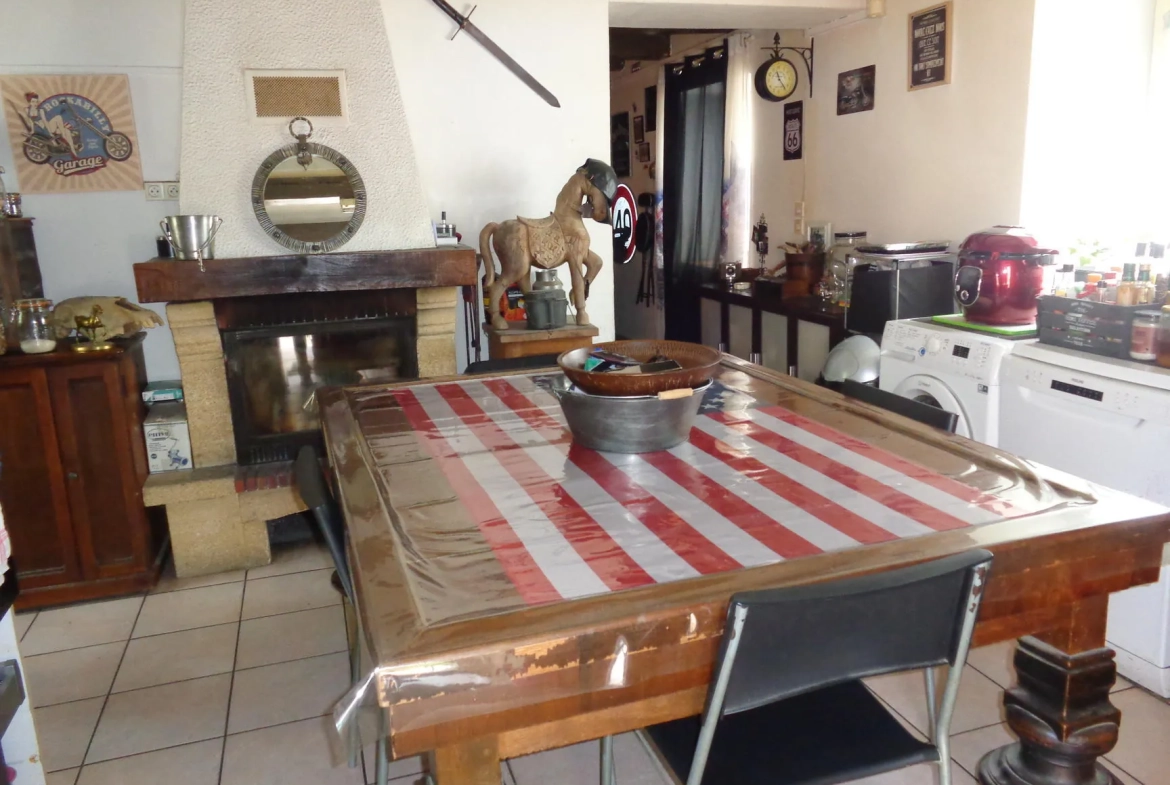 Maison en pierre avec terrain plat à vendre à Saint Nizier d'Azergues 