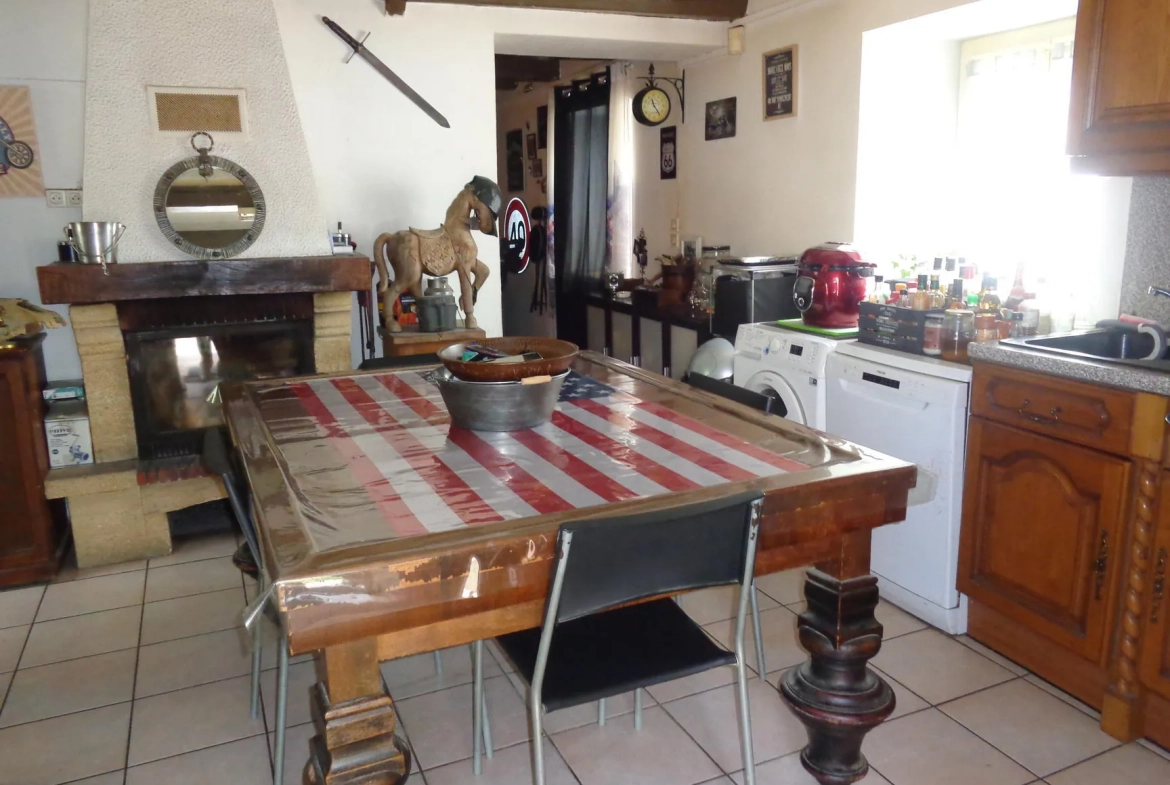 Maison en pierre avec terrain plat à vendre à Saint Nizier d'Azergues 