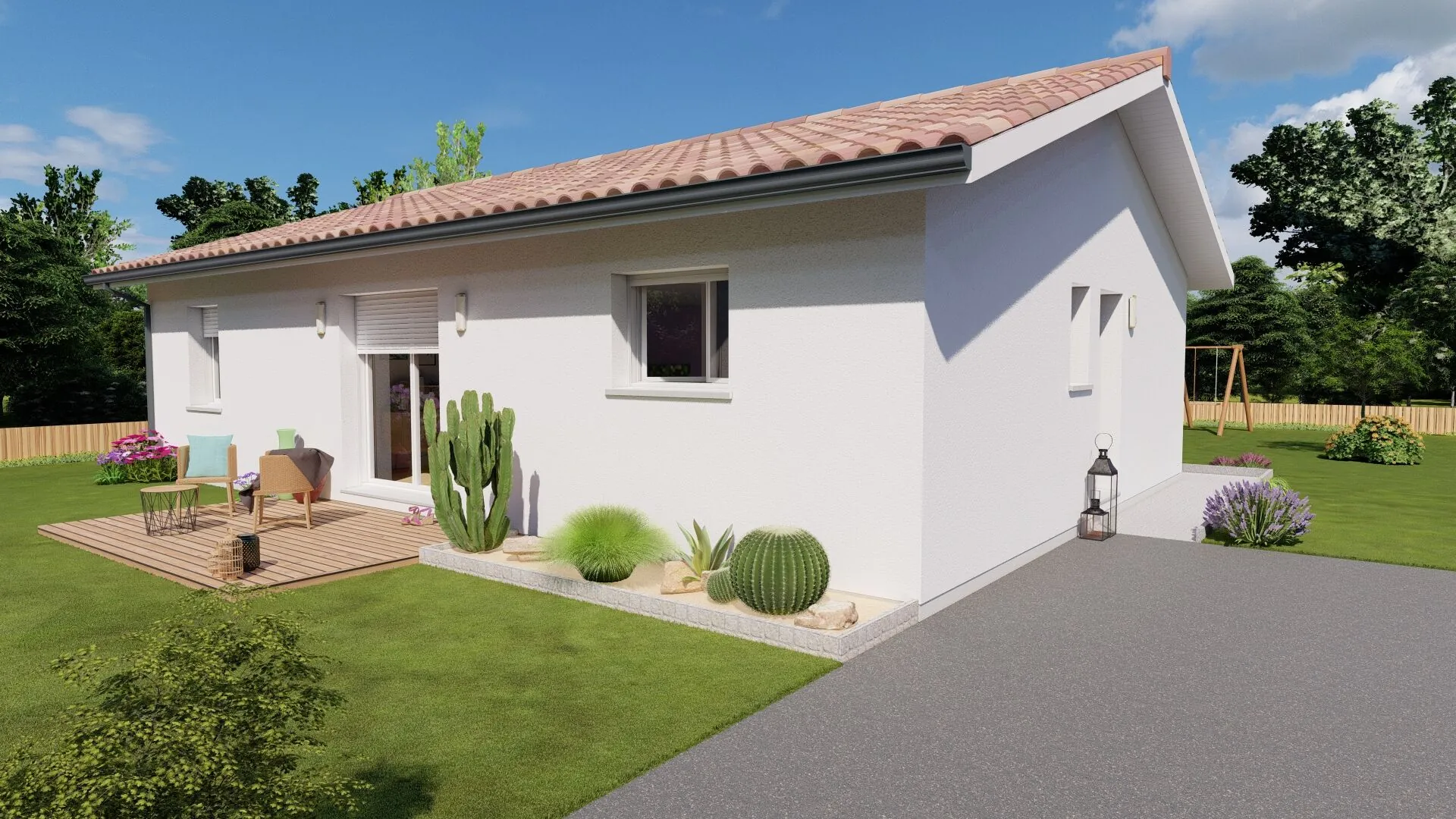 Maison neuve 86 m² avec 3 chambres à Saint-Astier – Modèle STOCKHOLM 
