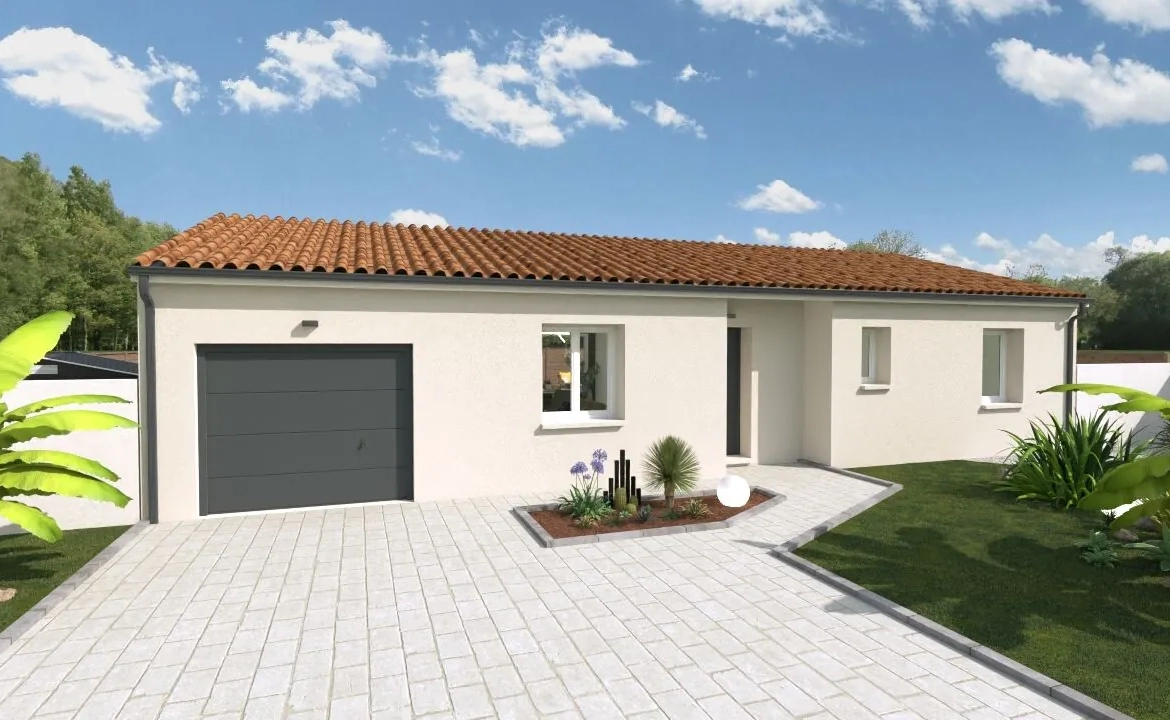 Maison neuve Sicile de 93 m² à Thuré - 3 chambres, garage, haute performance énergétique 