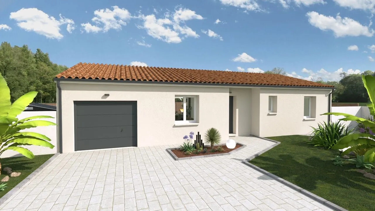 Maison neuve Sicile de 93 m² à Thuré - 3 chambres, garage, haute performance énergétique 