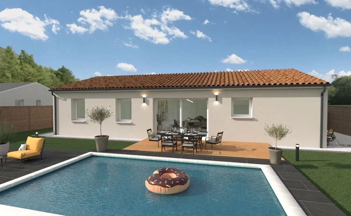 Maison neuve Sicile de 93 m² à Thuré - 3 chambres, garage, haute performance énergétique 