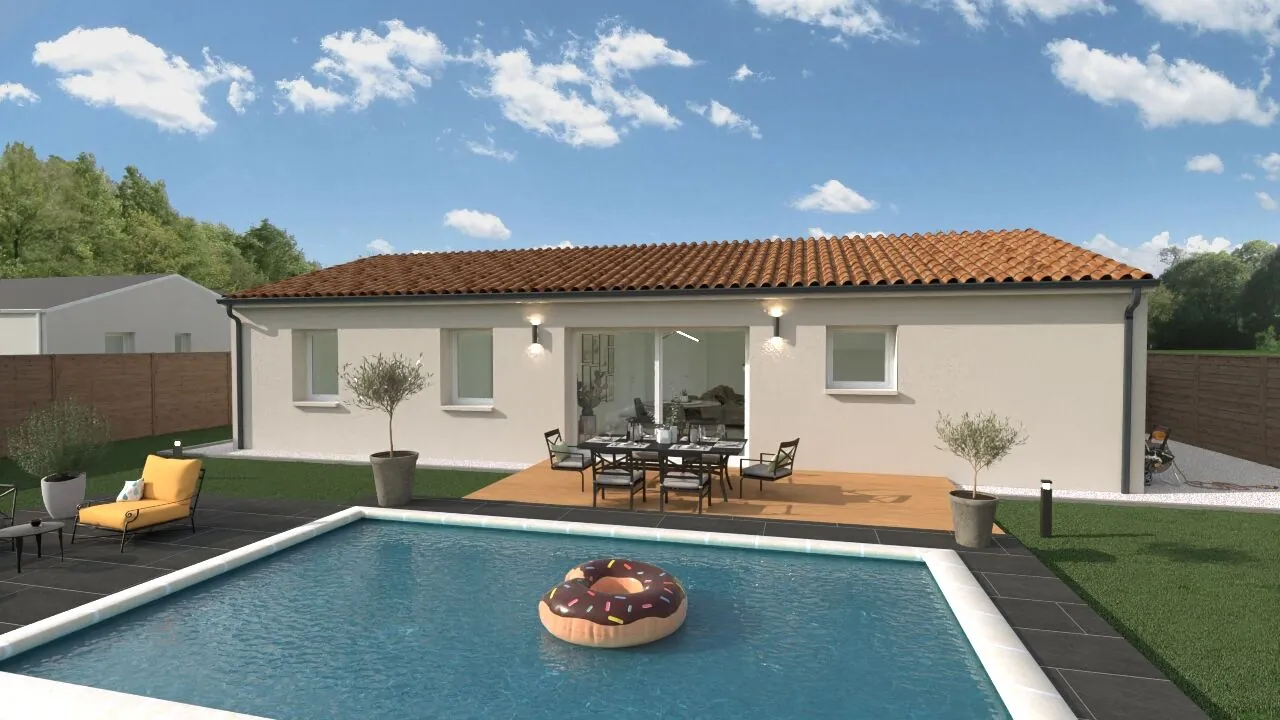 Maison neuve Sicile de 93 m² à Thuré - 3 chambres, garage, haute performance énergétique 