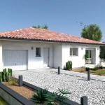 Projet de maison moderne 3 chambres avec garage et terrasse à Seyresse