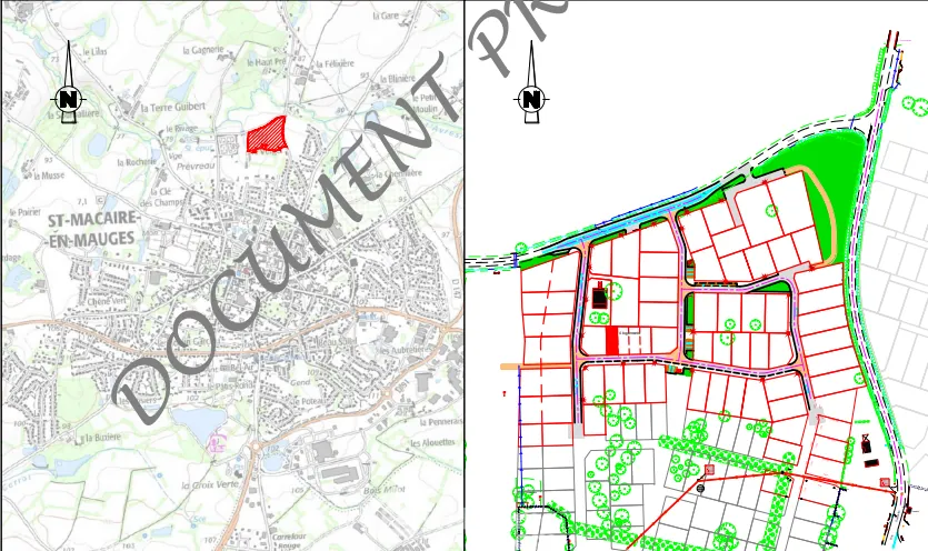 Terrain à bâtir de 164 m² à Saint Macaire en Mauges, proche Cholet et Nantes 