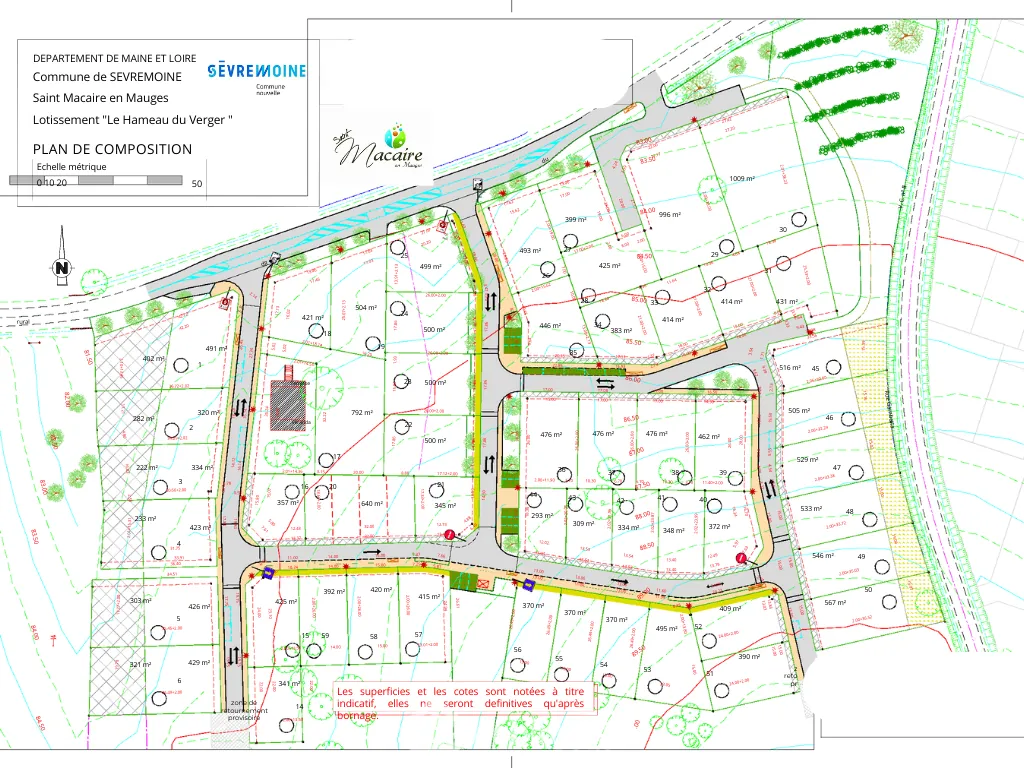 Terrain à bâtir de 164 m² à Saint Macaire en Mauges, proche Cholet et Nantes 