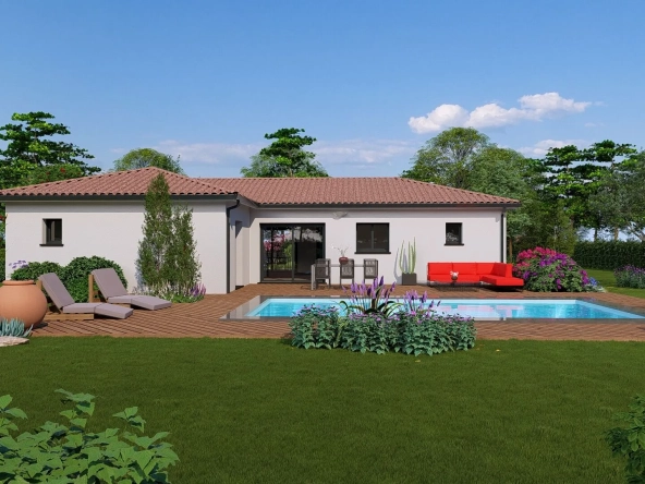 Maison neuve à Lévignac sur Save avec terrain de 2500 m² - Projet personnalisé avec garage