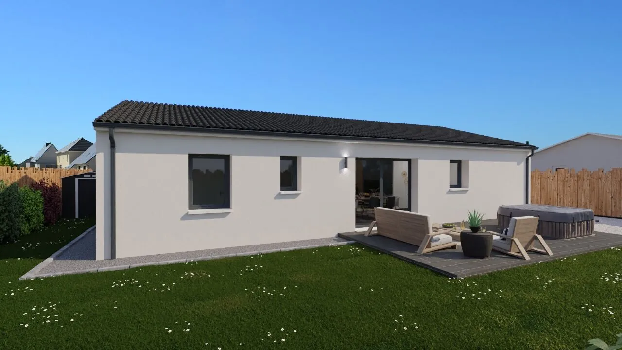 Modèle de maison neuve Corfou 101 m² avec 3 chambres à Availles-en-Châtellerault 