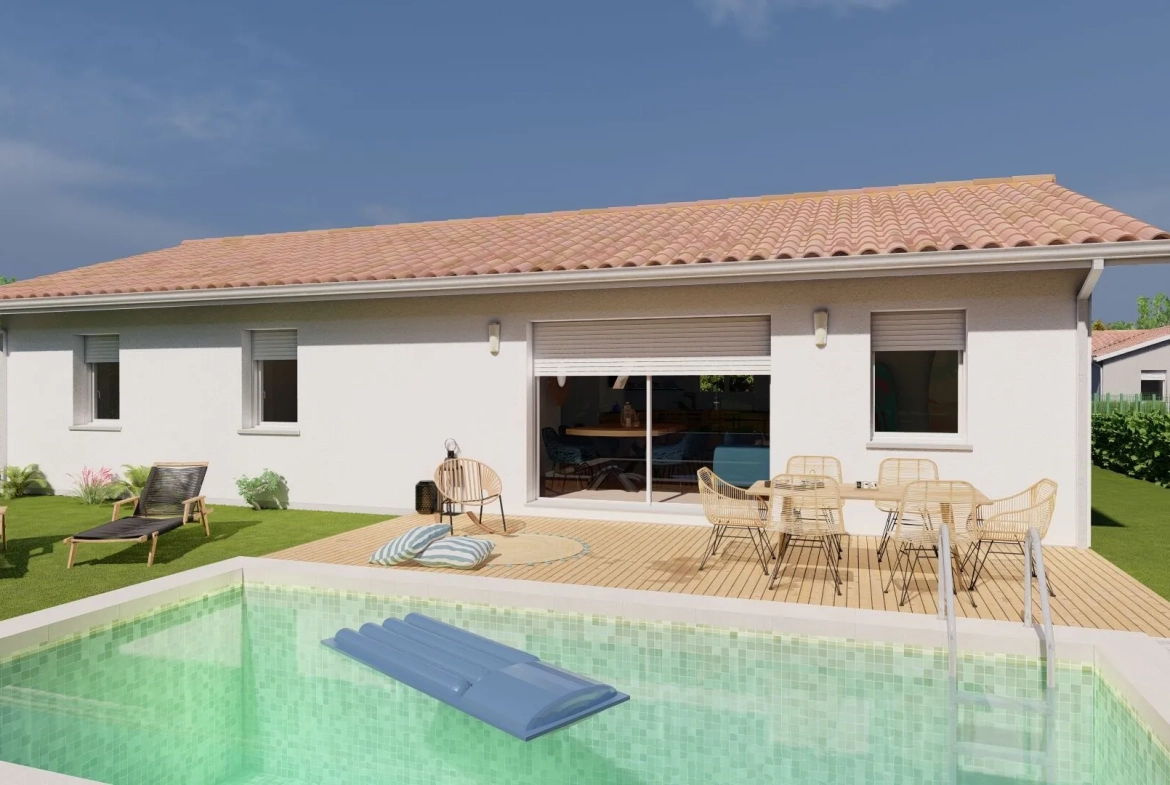 Maison neuve 3 chambres à Chalus avec terrain de 1000 m² 