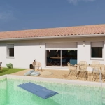 Maison neuve 3 chambres à Chalus avec terrain de 1000 m²