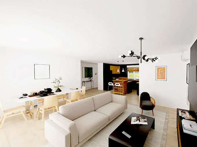 Maison neuve 3 chambres à Chalus avec terrain de 1000 m² 
