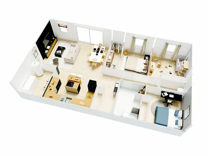 Maison neuve 3 chambres à Chalus avec terrain de 1000 m² 