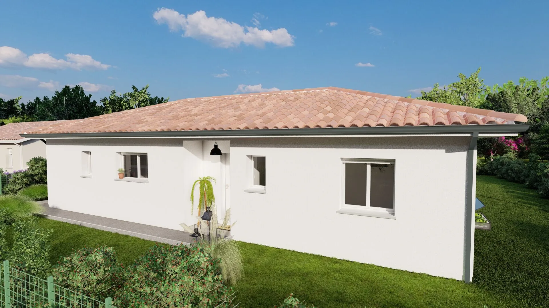 Terrain constructible et maison moderne à Hagetmau - Offres et garanties incluses 