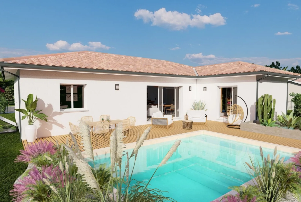 Terrain constructible et maison moderne à Hagetmau - Offres et garanties incluses 