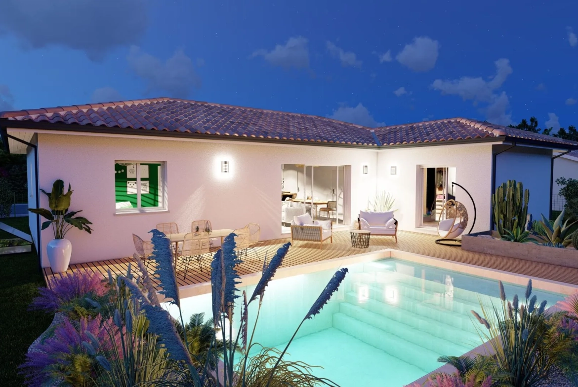 Terrain constructible et maison moderne à Hagetmau - Offres et garanties incluses 