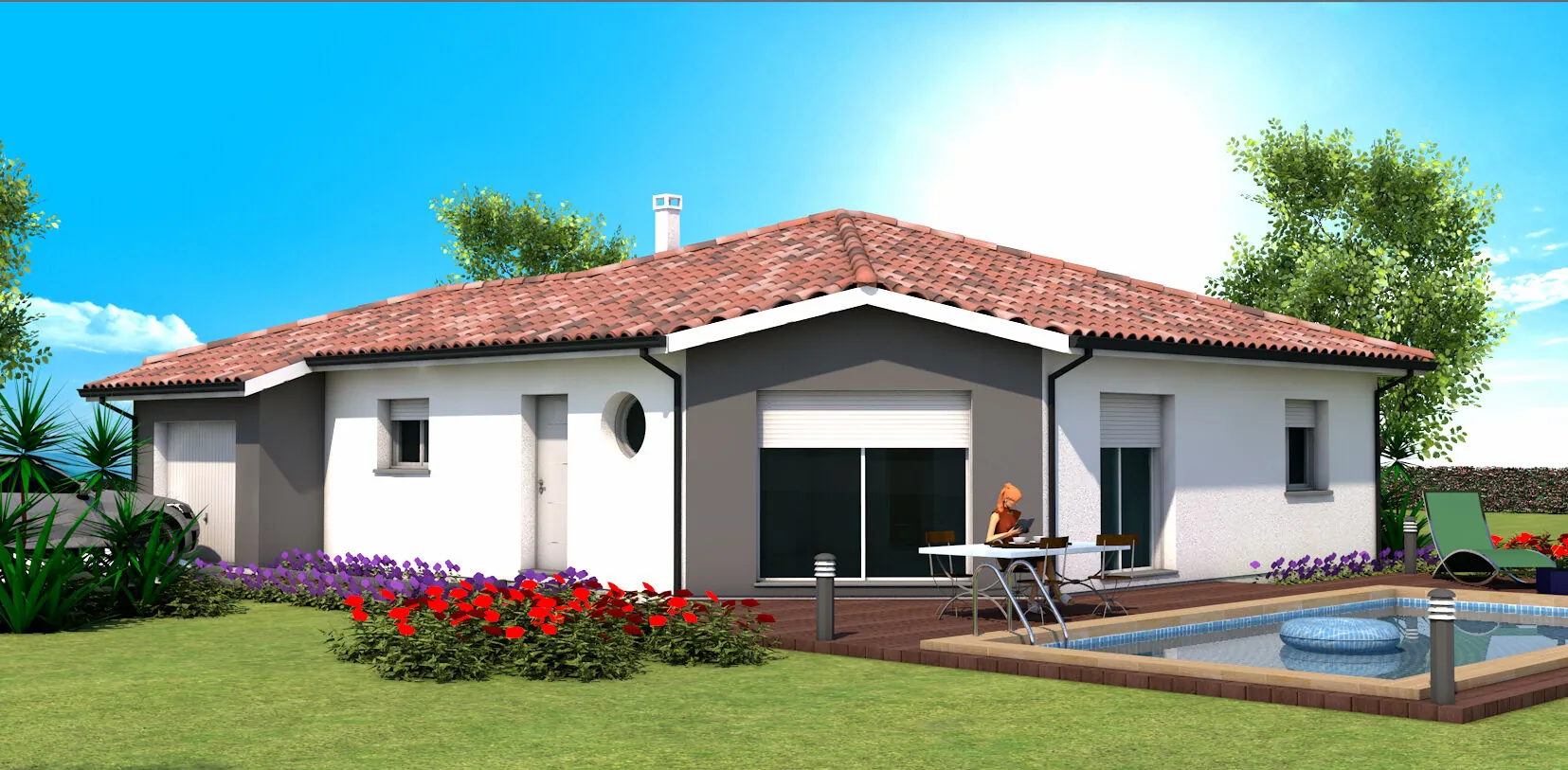 Maison neuve 92 m² avec 3 chambres et garage à Saint-Paul-lès-Dax 