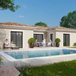Villa neuve moderne à Sance de 3 chambres avec garage et terrasse