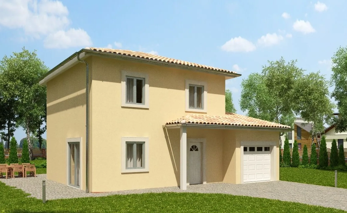 Projet de maison moderne à Amberieux-en-Dombes, 347 m², proche Lyon 