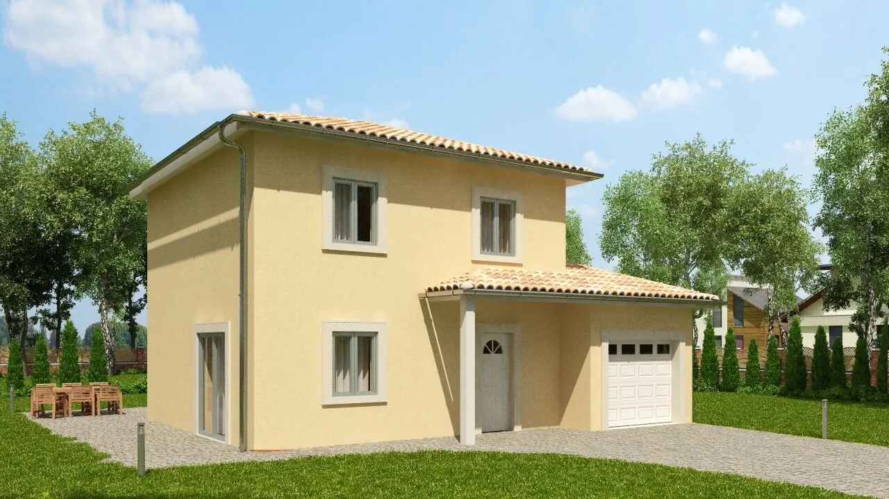 Projet de maison moderne à Amberieux-en-Dombes, 347 m², proche Lyon 