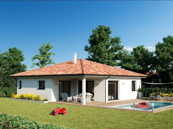 Maison neuve avec terrain à Bougue près de Mont de Marsan - 99 m²