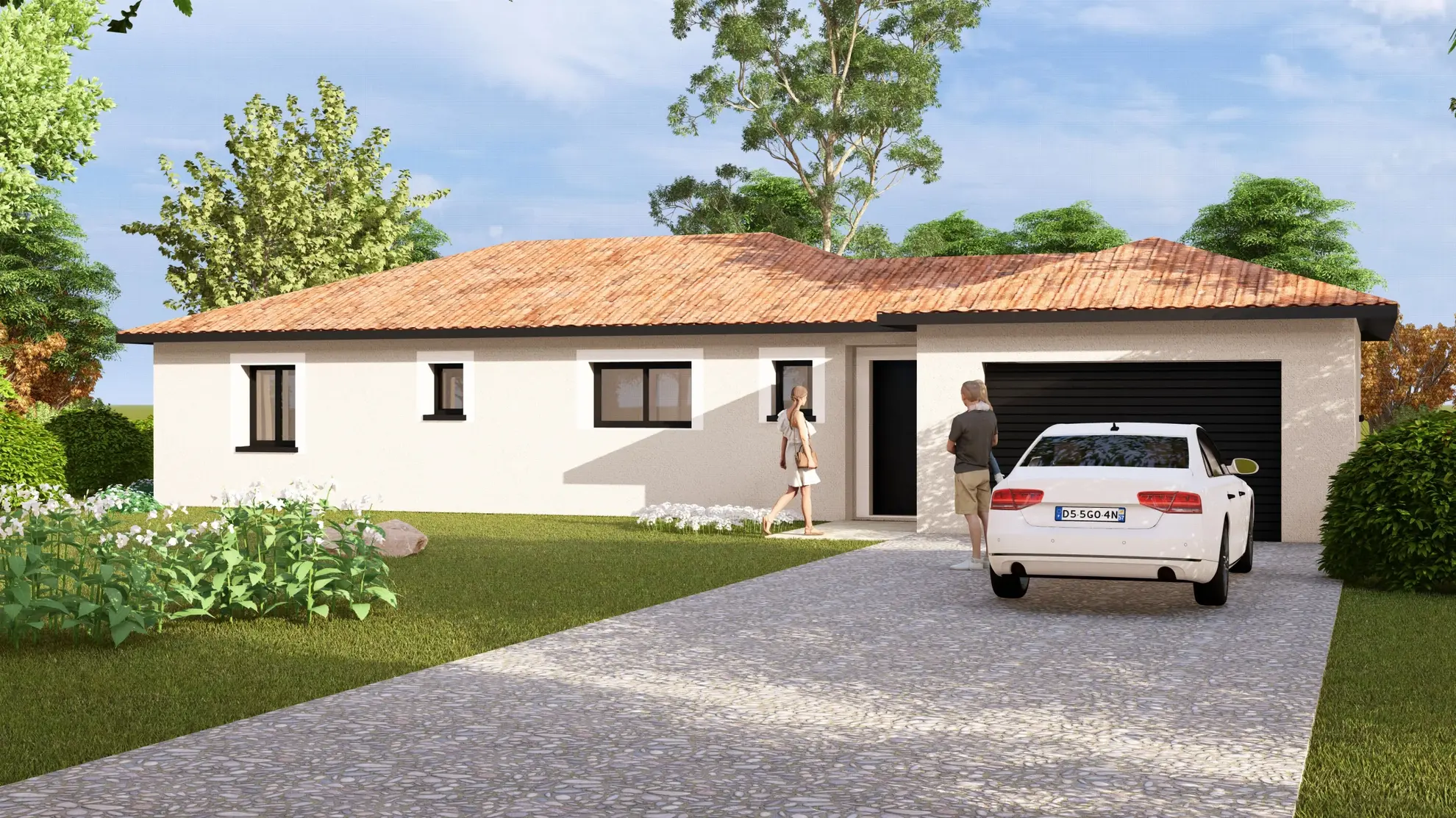 Villa neuve avec vue panoramique à Crêches-sur-Saône - 800 m² de terrain 