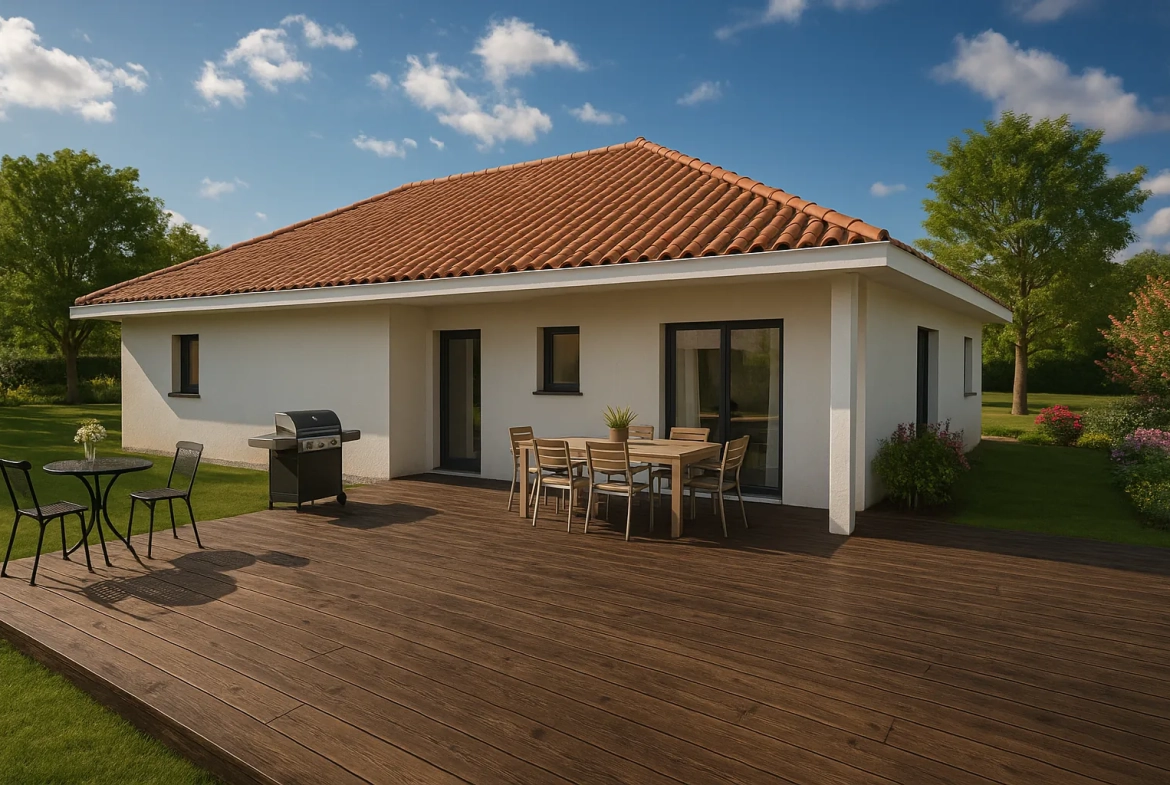 Maison neuve écologique de 100 m² à Beaucroissant - 3 chambres, grand jardin 