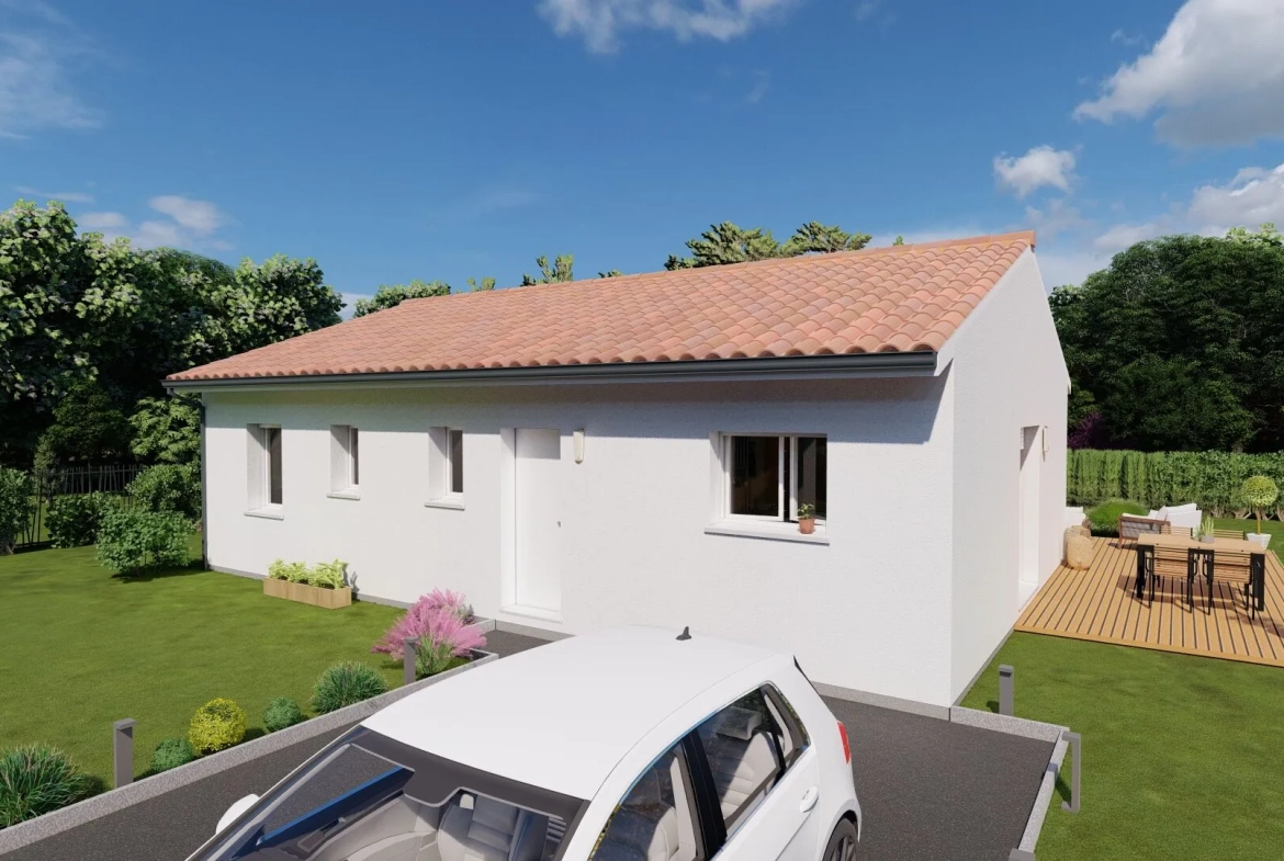 Maison neuve de 80 m² avec jardin à Dax - Quartier Saubagnacq 