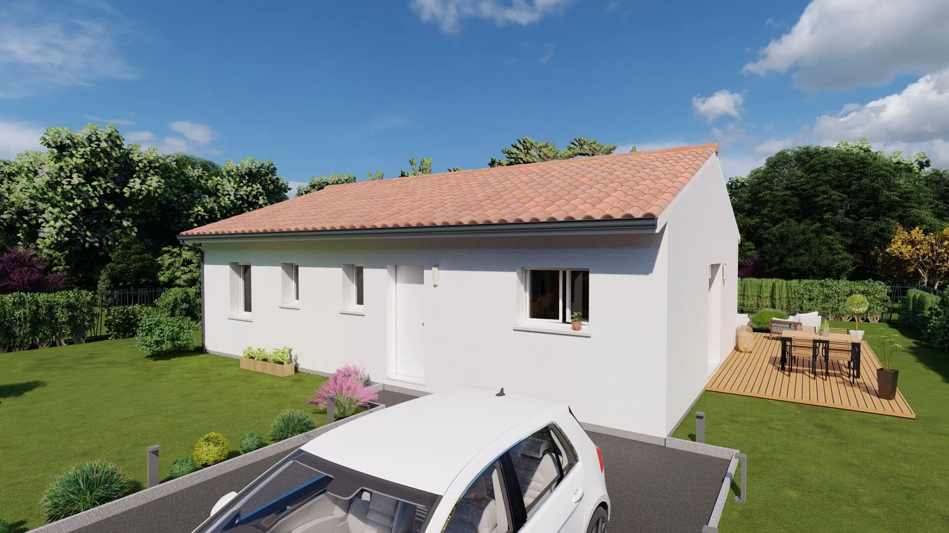 Maison neuve de 80 m² avec jardin à Dax - Quartier Saubagnacq 