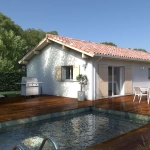Maison neuve 3 chambres à Castets, terrain de 742 m², construction personnalisable
