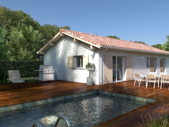Maison neuve 3 chambres à Castets, terrain de 742 m², construction personnalisable