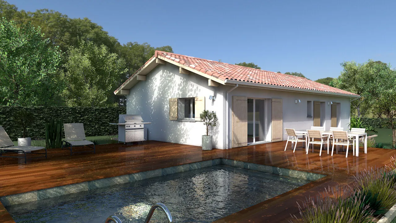 Maison neuve 3 chambres à Castets, terrain de 742 m², construction personnalisable 