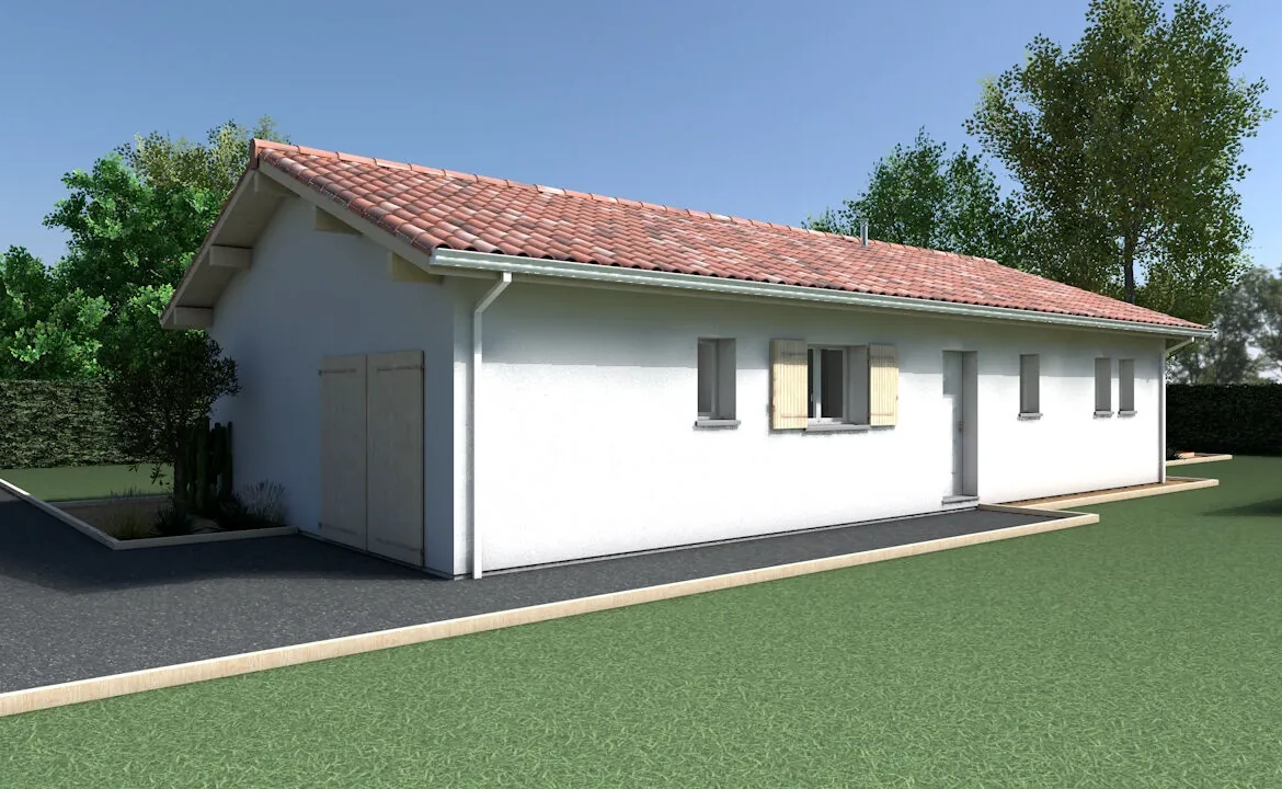 Maison neuve 3 chambres à Castets, terrain de 742 m², construction personnalisable 