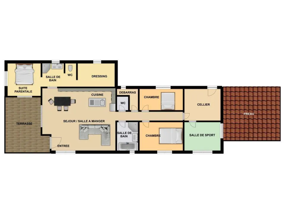 Villa 135 m² avec piscine chauffée à Châtellerault, proche de toutes commodités 