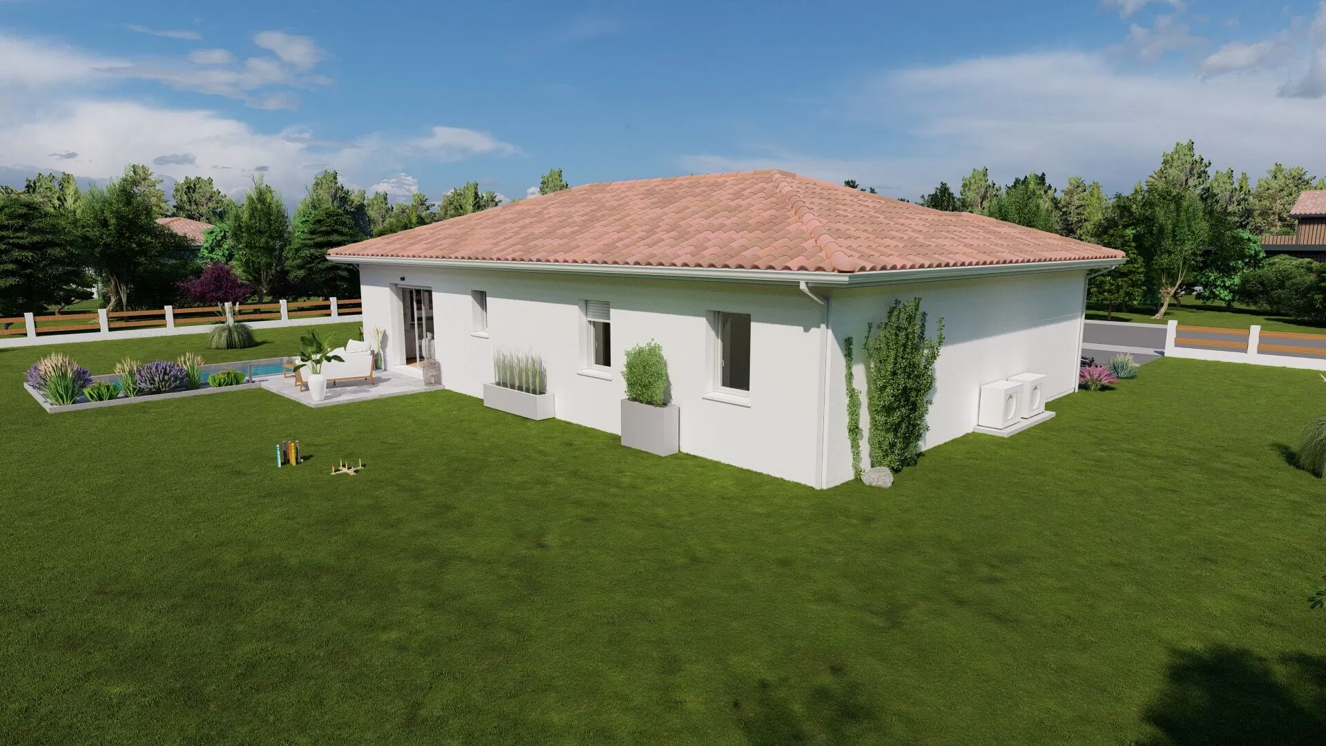 Maison 3 chambres avec garage à Aire-sur-l'Adour – Construction neuve clé en main 