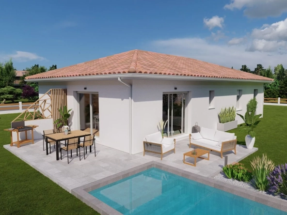 Maison 3 chambres avec garage à Aire-sur-l'Adour – Construction neuve clé en main