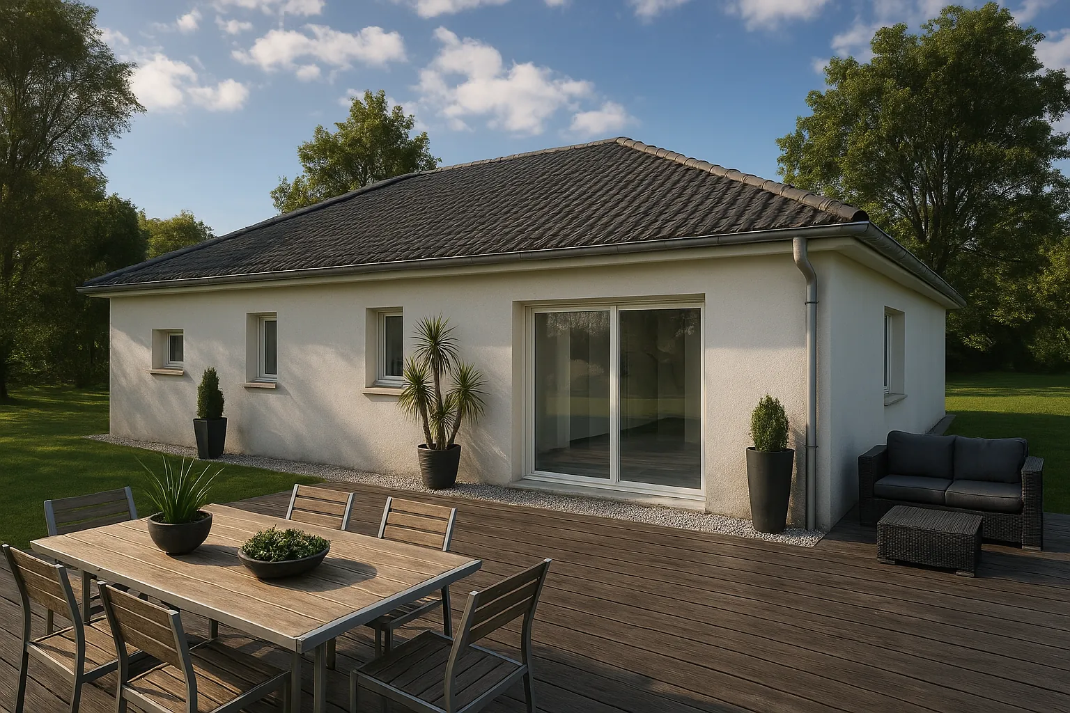 Maison neuve de 90 m² avec jardin à Brens, conforme RE 2020 et terrain de 600 m² 