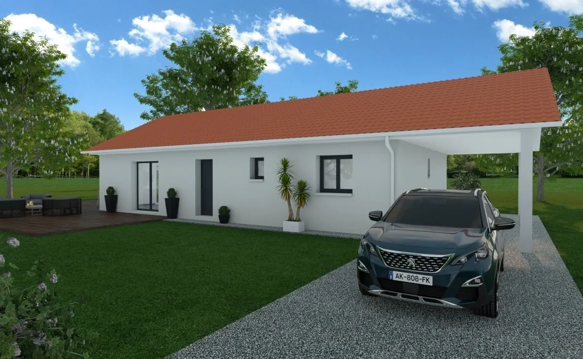 Maison neuve de 90 m² avec jardin à Brens, conforme RE 2020 et terrain de 600 m² 