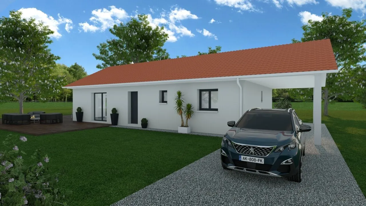 Maison neuve de 90 m² avec jardin à Brens, conforme RE 2020 et terrain de 600 m² 