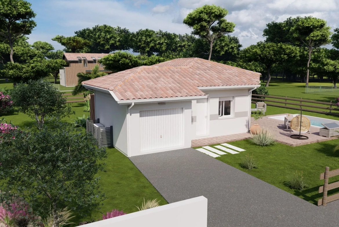 Maison neuve à Mont de Marsan avec 2 chambres, garage et options de personnalisation 